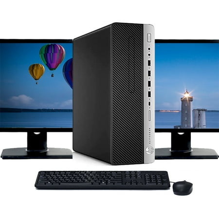 Restored HP G3 Desktop Computer with a Intel Core i3 3.7 Ghz 6th gen Processor, choose Memory, Hard drive, and LCD Options - Windows 10 PC (Refurbished)