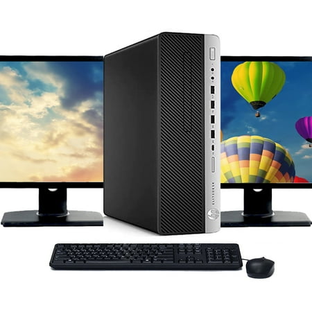 Restored HP G3 Desktop Computer with a Intel Core i5 3.2 Ghz 6th gen Processor, choose Memory, Hard drive, and LCD Options - Windows 10 PC (Refurbished)