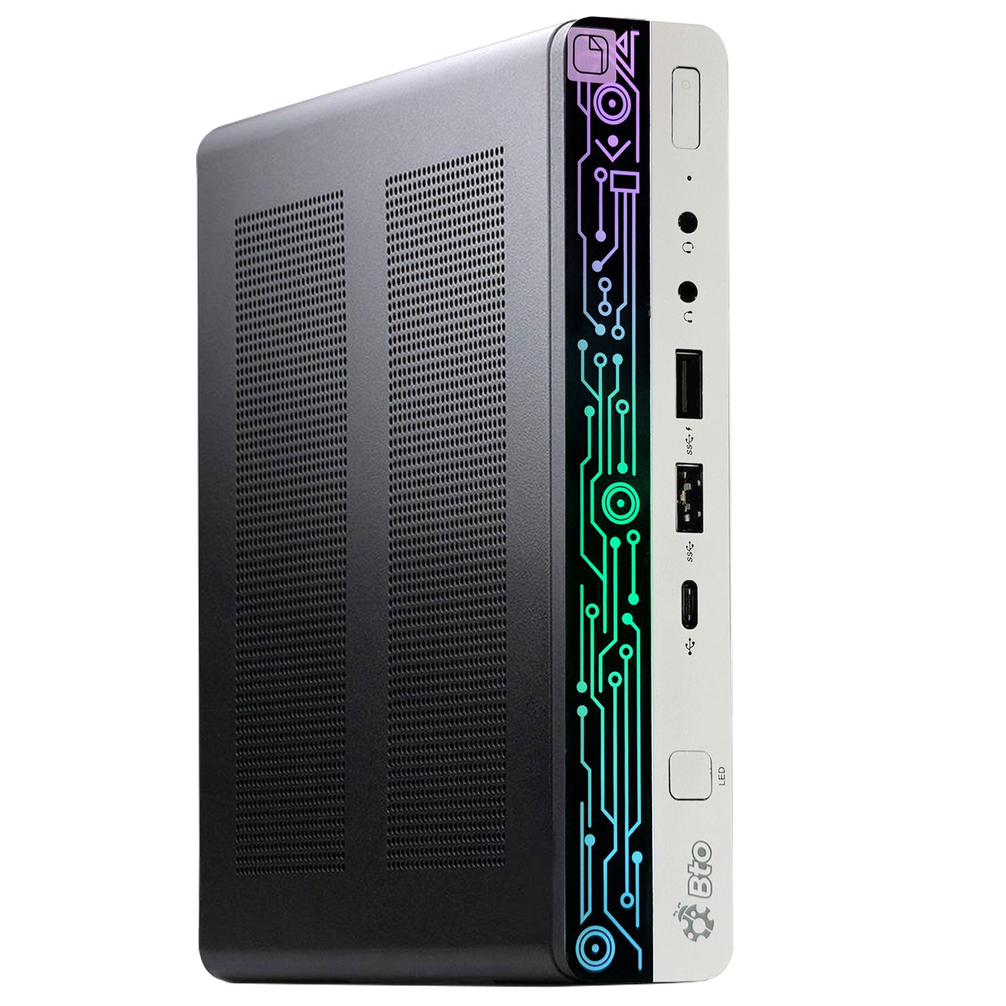 Restored HP G4 Desktop Computer Mini PC Intel Hexa Core i5-8500 16GB RAM 1 TB NVMe SSD, RGB Keyboard & Mouse, BTO Wi-Fi Windows 11 Pro (Refurbished)