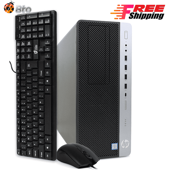 Restored HP G4 Desktop Tower PC Intel Hexa Core i7 8700 8th Gen. upto 4.60GHz Processor, 8GB DDR4 Ram, 1TB Hard Drive, WiFi, Windows 11 Pro Computer (Refurbished)
