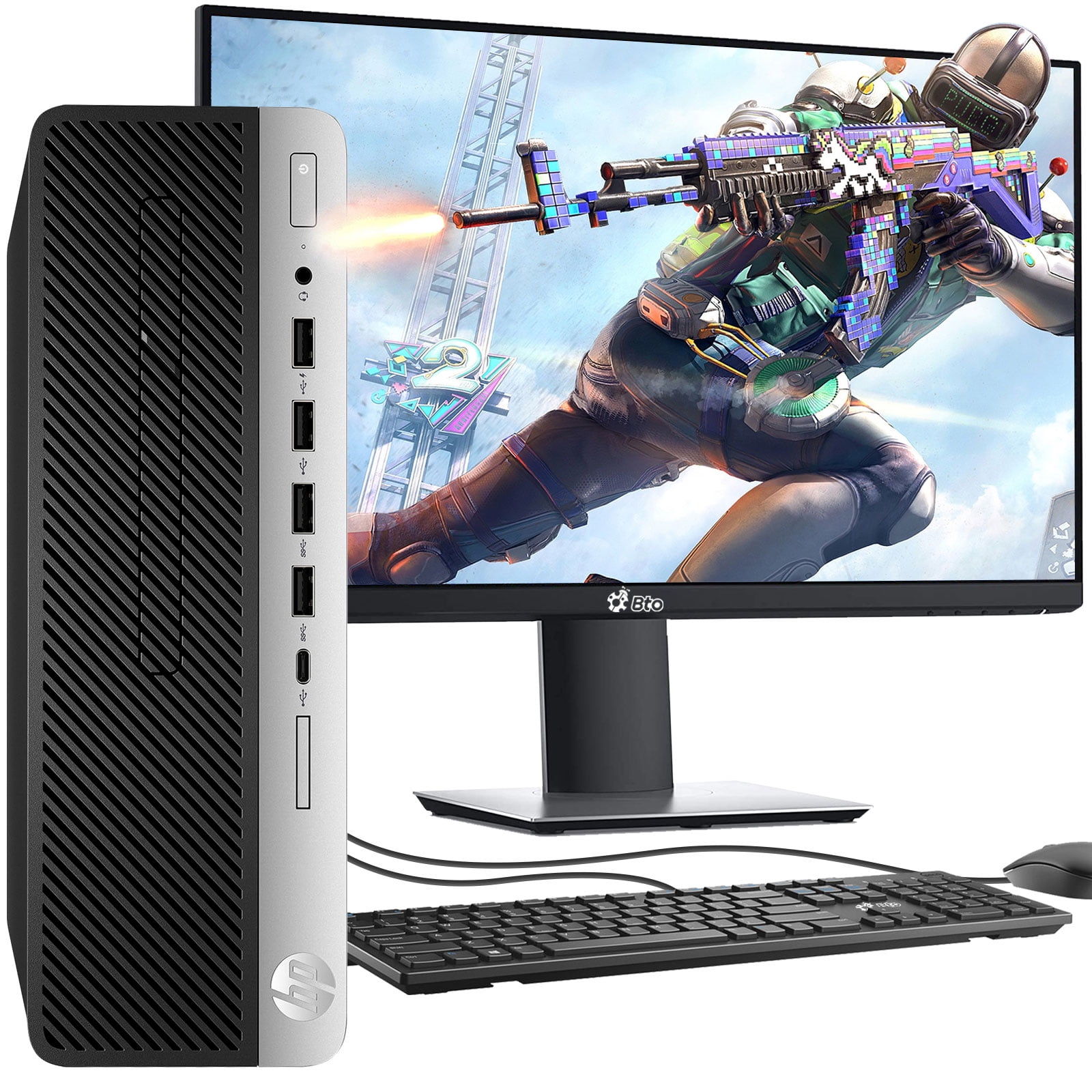 Restored HP G5 SFF Gaming Desktop Computer PC Intel Hexa Core i5