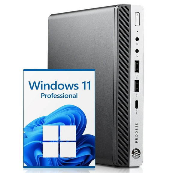 Restored HP Mini Computer ProDesk 600 G5 Tiny Desktop PC - Windows 11 Pro (Intel Octa-Core i5 9500T upto 3.70GHz/ 512GB NVMe SSD/ 32GB DDR4 RAM/ Bluetooth) - (Refurbished)