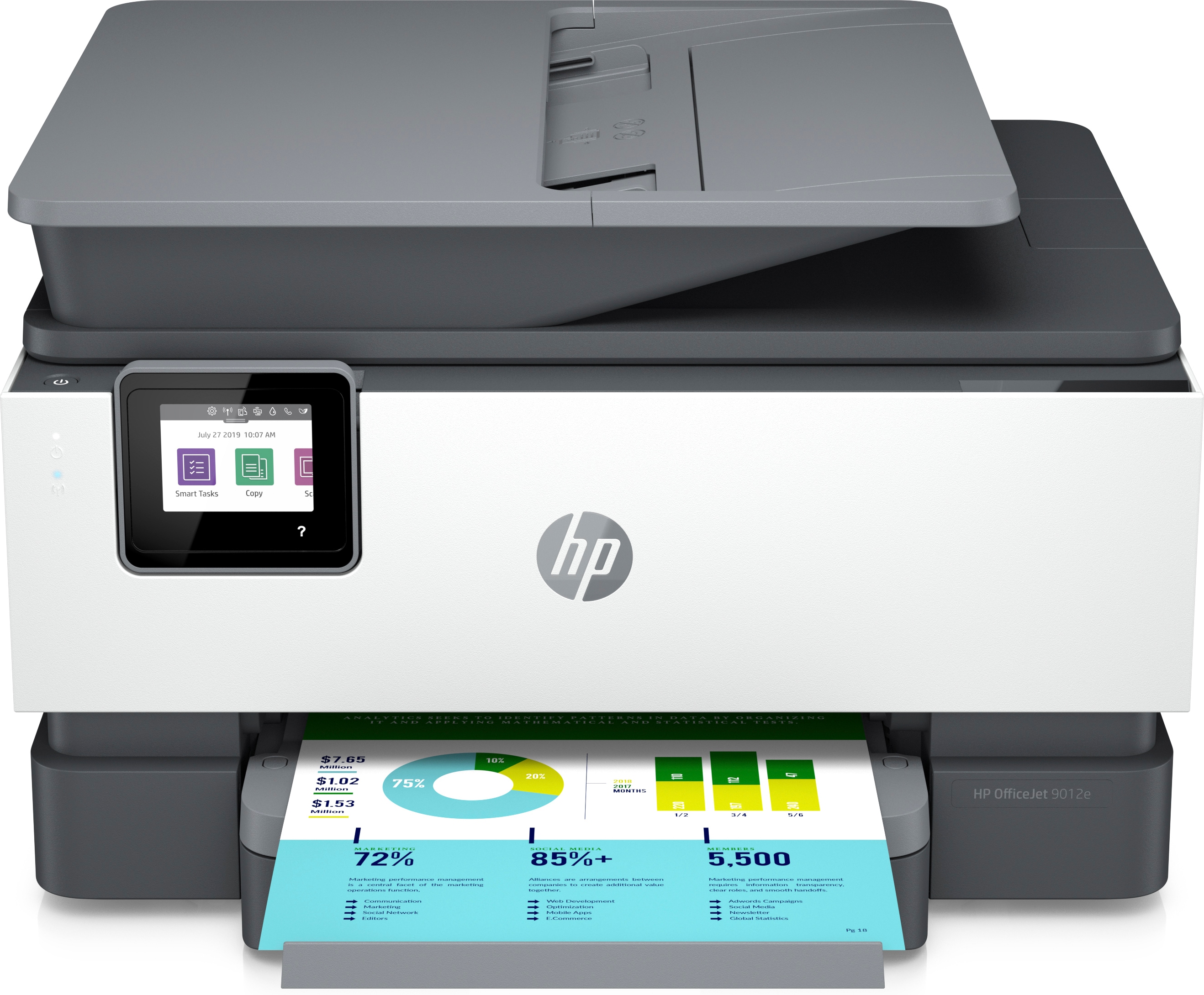 Restored HP OfficeJet 9012e All-in-One Wireless Color Inkjet Printer - 6 Months Free Instant Ink with HP+ (Refurbished) - image 1 of 7