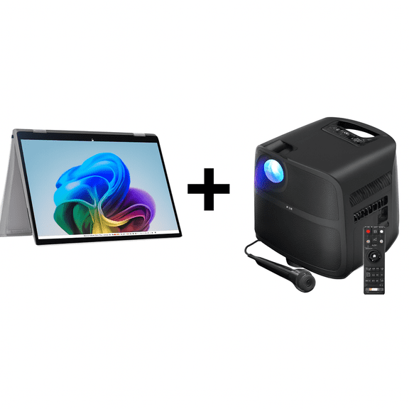 Restored HP OmniBook X 14-fk00 Flip 2-in-1 14" WUXGA Touch Laptop AMD Ryzen AI 7 350 24GB RAM 1TB SSD W11H w/ION Projector