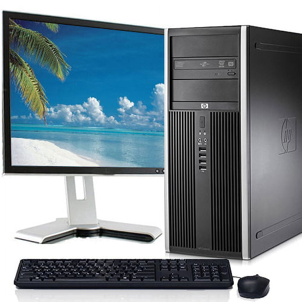 Fast Core 2 Duo Gaming PC Monitor Bundle 4GB RAM 500GB HDD W10 Computer