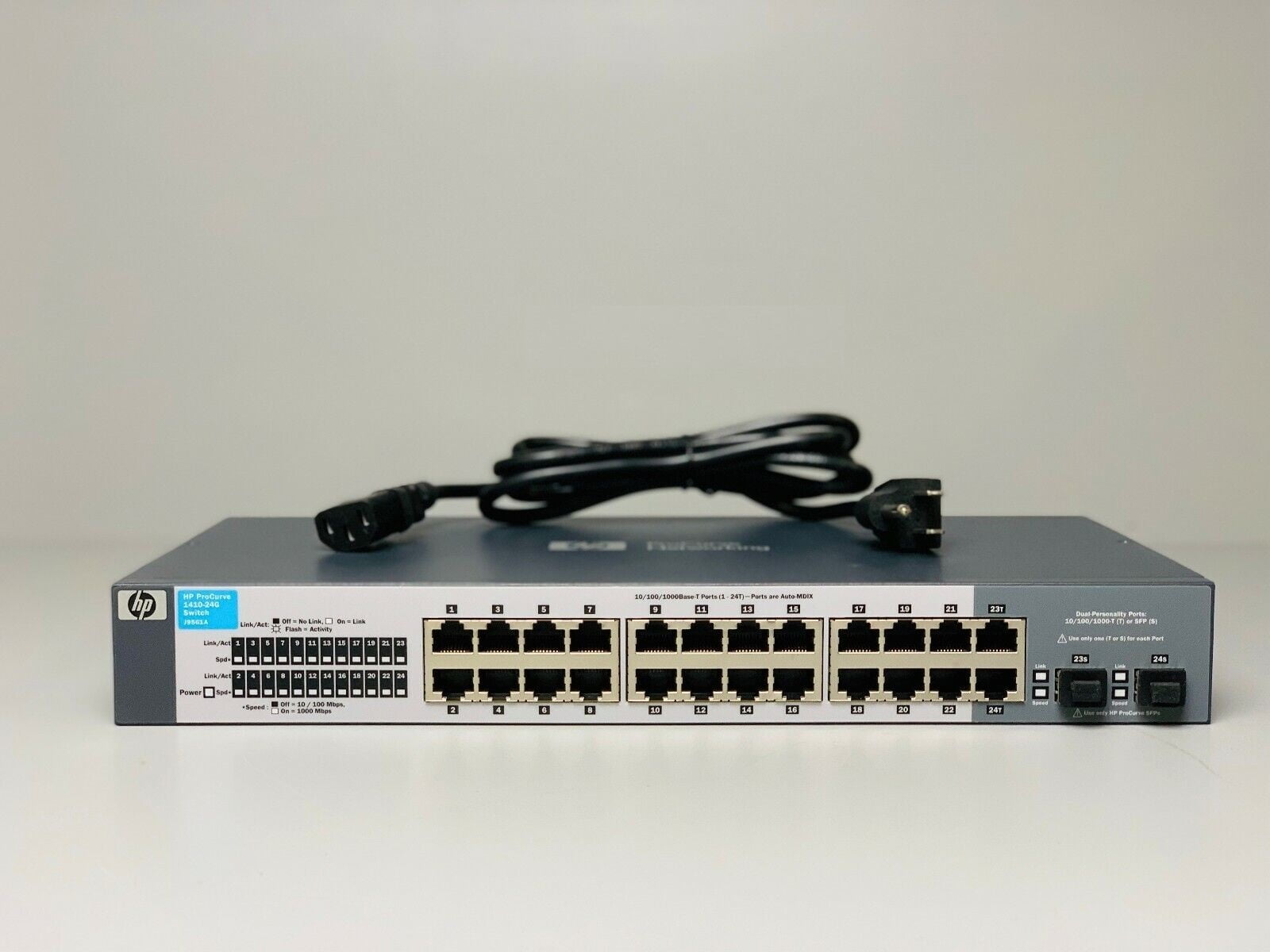 Restored HP ProCurve J9561A 141024G 24 Port External Switch