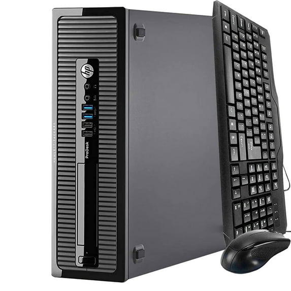 Restored HP ProDesk 400 G1 SF Dual Core 3.4Ghz 8GB 256GB SSD Windows 10 PRO Desktop Computer PC (Refurbished)