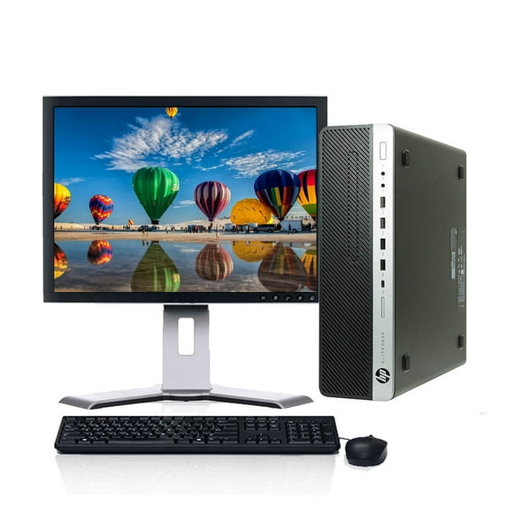 Restored HP ProDesk 600 G3 Desktop Computer Intel Core i5-6500 3.20GHz 16GB RAM 512GB SSD Keyboard and Mouse Wi-Fi 19" LCD Monitor Windows 10 Pro PC (Refurbished)