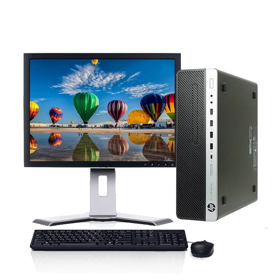 Restored HP ProDesk 600 G3 Desktop Intel Core i5-6500 3.20GHz 16GB RAM 512GB SSD Keyboard and Mouse Wi-Fi 19" LCD Monitor Windows 10 Pro PC (Refurbished)