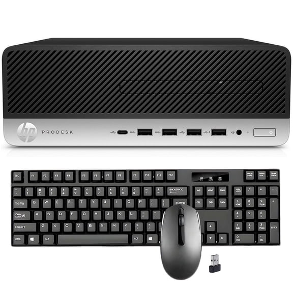 Restored HP ProDesk 600 G3 SFF Home Office Desktop Computer Home/Office PC, Intel Core i5 up to 3.80 GHz, 32GB DDR4 RAM, 512GB SSD, Windows 10 Pro - Black/Silver - (Refurbished)