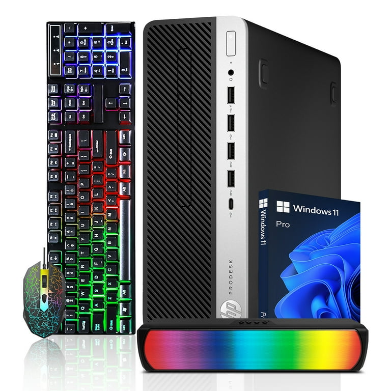 Restored HP ProDesk 600 G4 SFF Desktop Computer PC Combo