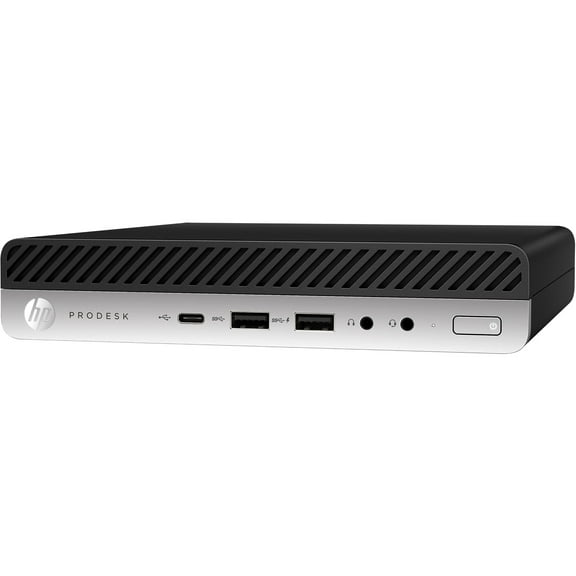 Restored HP ProDesk 600 G5 Mini Desktop | Core i5 - 9500 - 2TB SSD Hard Drive - 64GB RAM | 6 cores @ 4.4 GHz Win 11 Pro Black (Refurbished)