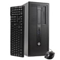 thumbnail image 1 of Restored HP ProDesk 600G1 Desktop Tower Computer, Intel Core i5, 8GB RAM, 500GB HD, DVD-ROM, Windows 10 Home, Black (Refurbished), 1 of 3