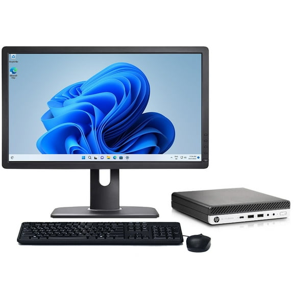 Restored HP ProDesk 800 G5 Micro Desktop Computer | Intel Hexa-Core i5-9500T (2.2 GHz) Processor | 16GB RAM | 2TB HDD | Windows 11 | 22" LCD (Refurbished)