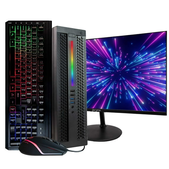 Restored HP ProDesk Desktop Computer PC RGB Lights Intel Quad Core i5 16GB RAM 120GB SSD 22” Monitor RGB Gaming Keyboard & Mouse WiFi + Bluetooth (Refurbished)