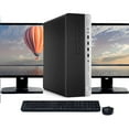 thumbnail image 1 of Restored HP ProDesk G3 Computer Intel Core i5 6th gen 16GB RAM 256GB SSD Windows 10 Dual 22" LCD (Refurbished), 1 of 5