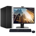 thumbnail image 1 of Restored HP ProDesk G4 Desktop Computer Intel Core i5 7th gen CPU 16GB RAM 1TB HDD Webcam 22" LCD Windows 10 with Wireless Keyboard and Mouse (Refurbished), 1 of 5