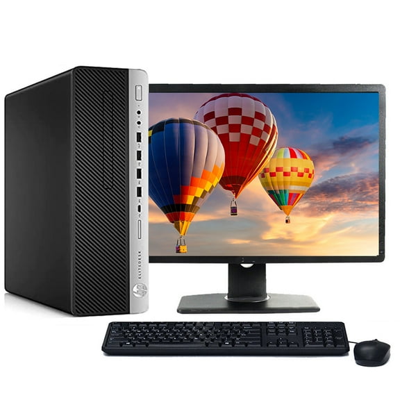 Restored HP ProDesk G4 Windows 11 Desktop Computer Intel Hexa-Core i5-8500 CPU 8GB RAM 1TB HDD 22" LCD Monitor with Wireless Keyboard and Mouse (Refurbished)