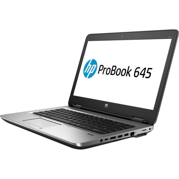 Restored HP ProBook 645 G2 14" Laptop- 1.6GHz Quad Core AMD A8, 8GB RAM, 250GB Solid State Drive, Win 10 PRO