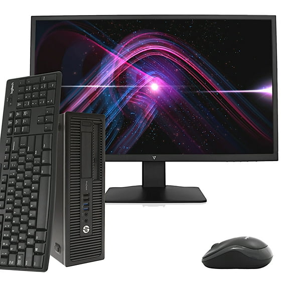 Restored HP Prodesk 600G1 Core i5 Quad Core 8GB RAM 1TB HDD Windows 10 Includes 22in Monitor, Wireless Keyboard, Mouse and WiFi Desktop Computer (Refurbished)