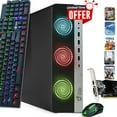 thumbnail image 1 of Restored HP RGB SSF Desktop Gaming PC, Intel i5-6500, 32GB DDR4 Ram, 1TB Solid State Drive, 2TB Hard Drive, NVIDIA GeForce GTX 1050ti, Wi-Fi, BTO RGB Keyboard & Mouse, Windows 10 Pro (Refurbished), 1 of 9