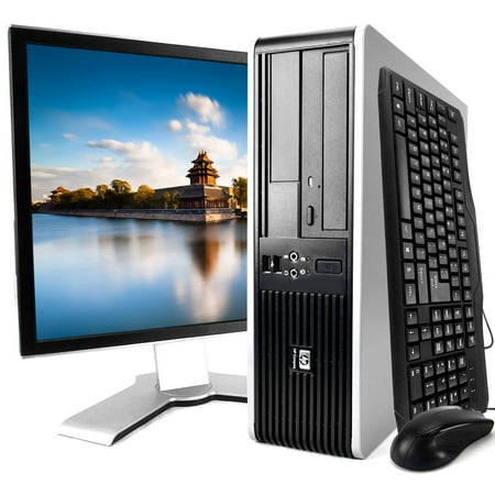 Restored HP Silver Compaq 7900 Desktop Intel Core 2 Duo 2.9GHz 8GB RAM 320GB HDD Intel GMA 4500 DVDRW Windows 10 Professional 19'' Display Keyboard Mouse (Refurbished)