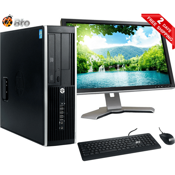 Restored HP Small Form Computer Desktop PC, Intel Core 2 Duo Processor, 8GB Ram, 250GB Hard Drive, 17 inch LCD, Bto Keyboard and Mouse, Wi-Fi, Windows 10 (Refurbished)