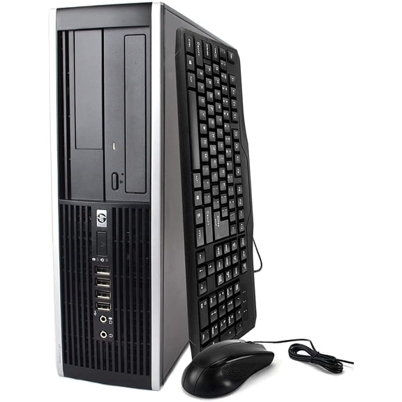 Restored HP Small Form Desktop Towers Computer, Intel Core i5 3470, 16GB RAM, 120GB SSD, 1TB Hard Drive, Windows 10, Black, EliteDesk (Refurbished)