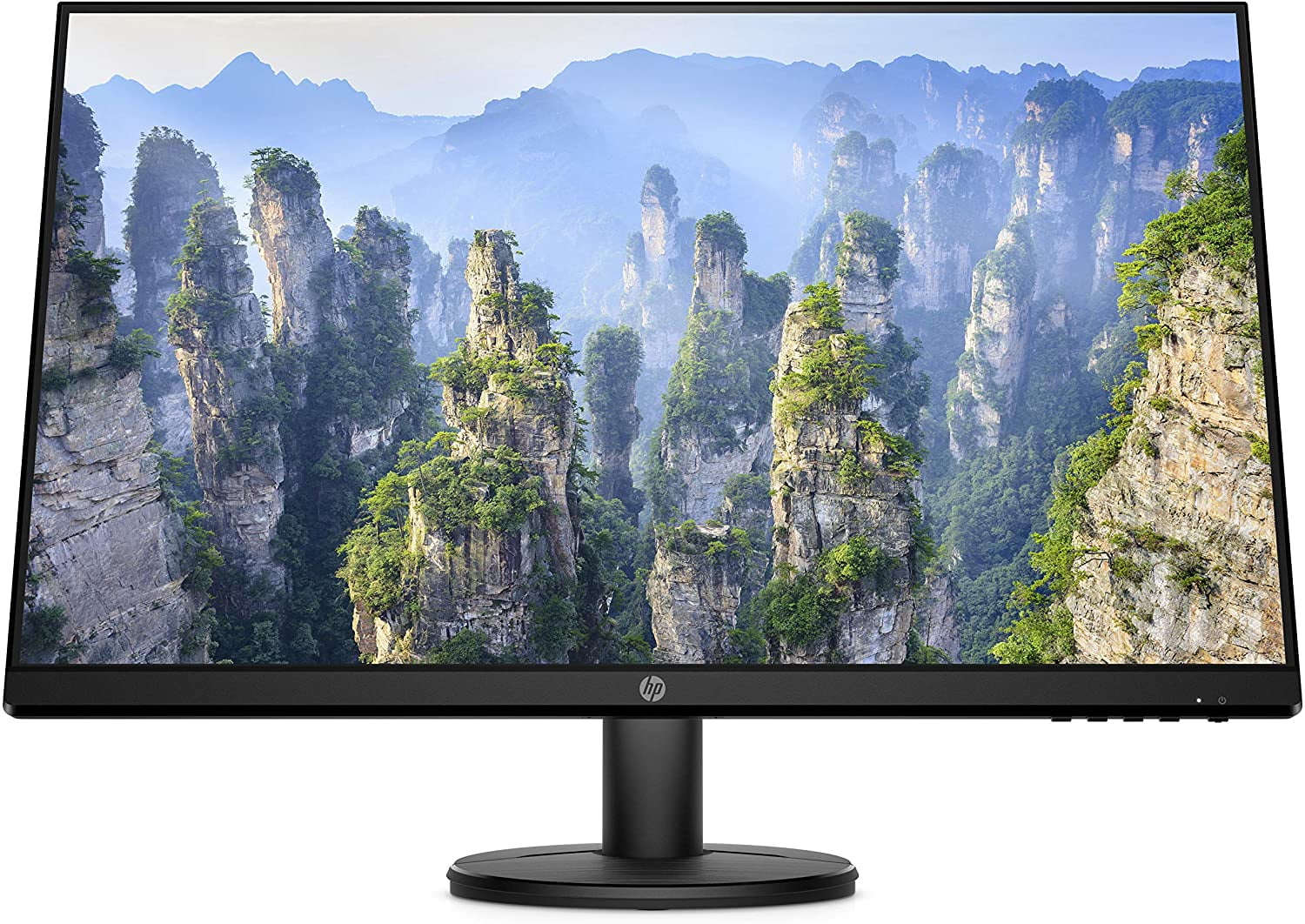 Restored HP V27i FHD 1920 x 1080 IPS 27" Monitor Low Blue Light, Anti-glare 1000:1 300 nits HDMI VGA - Black (Refurbished)