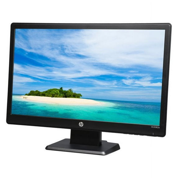 Restored HP W2082a 20" Widescreen LED-Backlit Monitor 1600x900 60Hz VGA DVI - L8K84AA (Refurbished)
