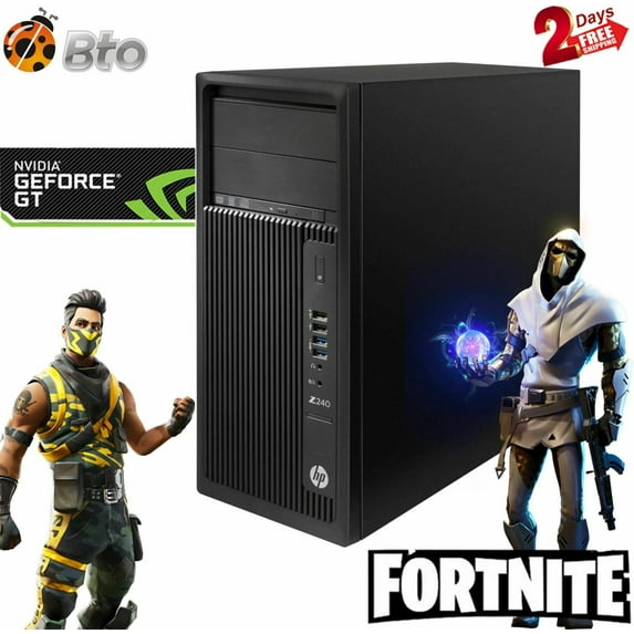 Restored HP Z240 Workstation Gaming Computer Tower, Intel Core i5 6th Gen. 3.2GHz Processor, 16GB DDR4 Ram, 256GB M.2 SSD, 2TB HDD, NVIDIA GeForce GT 1030 DDR5, Bto WiFi Windows 10 Desktop PC (Refurbished)