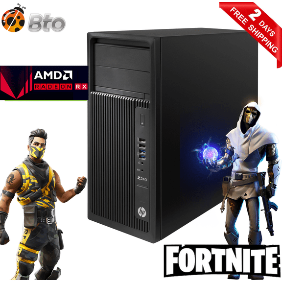 Restored HP Z240 Workstation Gaming , Intel Core i5 3.2GHz , 16GB Ram, 4GB Win 10 PC (Refurbished)