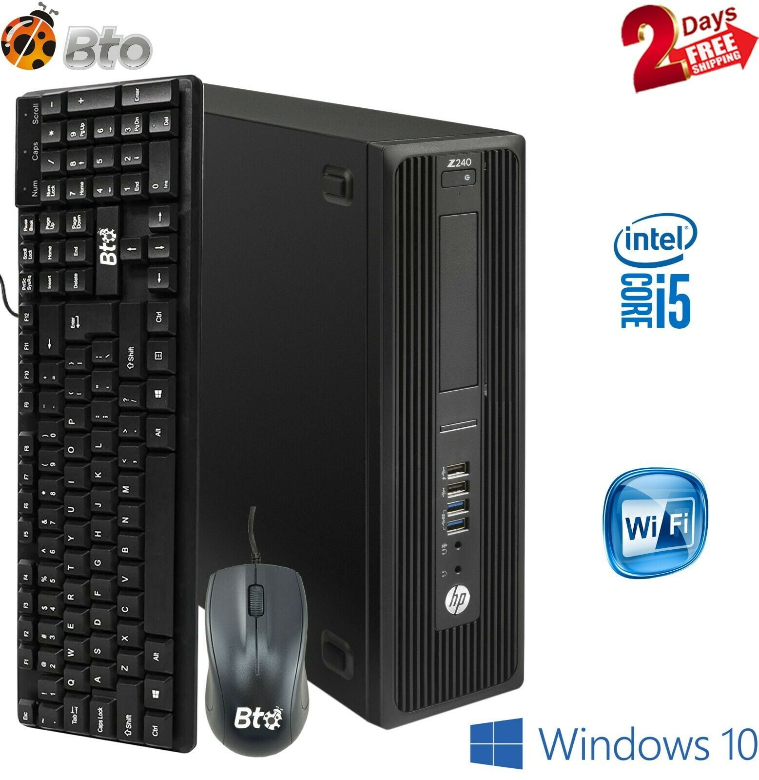 Restored HP Z240 Workstation SFF Computer Core i5 6th 3.4GHz 8GB Ram ...