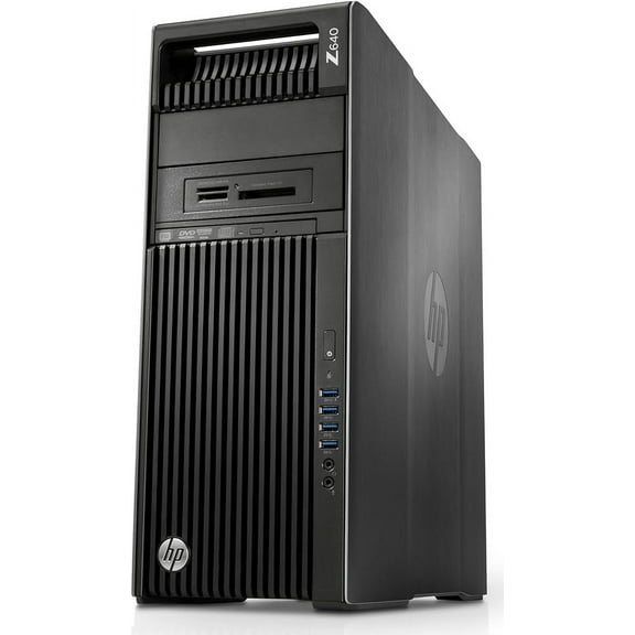 Restored HP Z6 40 Tower Workstation Desktop | Xeon E5 - 2680 - 1TB SSD Hard Drive - 64GB RAM - Nvidia NVS 310 | 14 cores @ 3.30 GHz - 0.5GB DDR3 Win 10 Pro Black