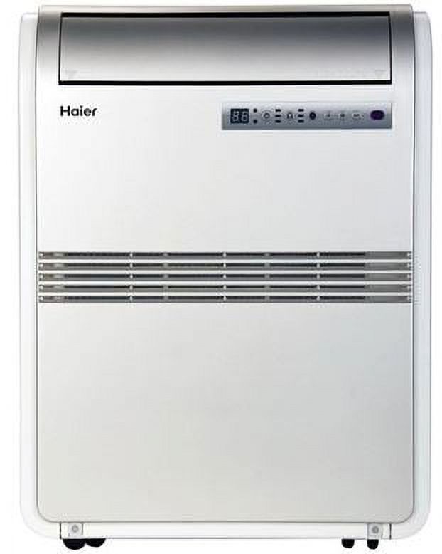 Restored Haier 8,000 BTU Portable Air Conditioner 115-Volt with Remote, Silver (Refurbished) - image 1 of 4