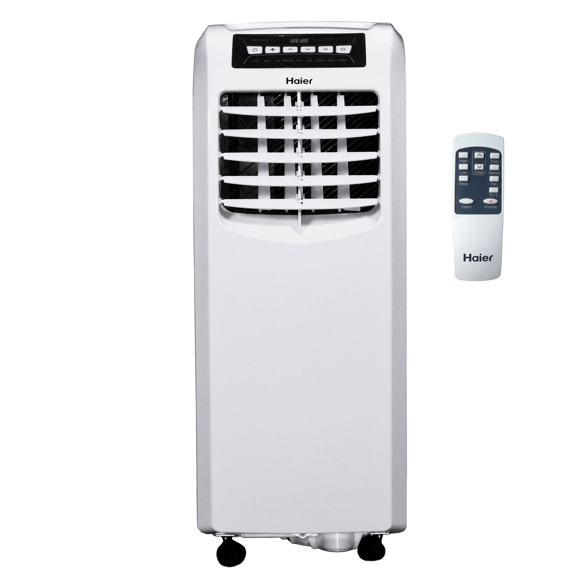 Restored Haier QPCD08AXLW 250 Sq Ft Portable Air Conditioner Unit