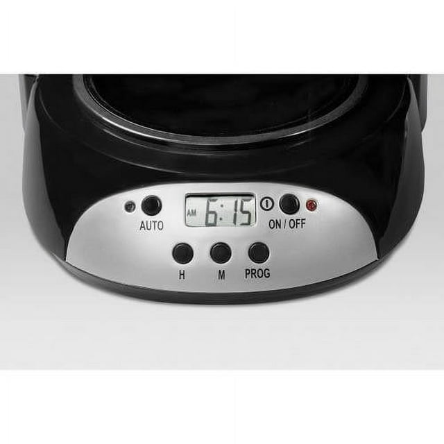 Restored Hamilton Beach Programmable Coffee Maker, 12 Cups, Black