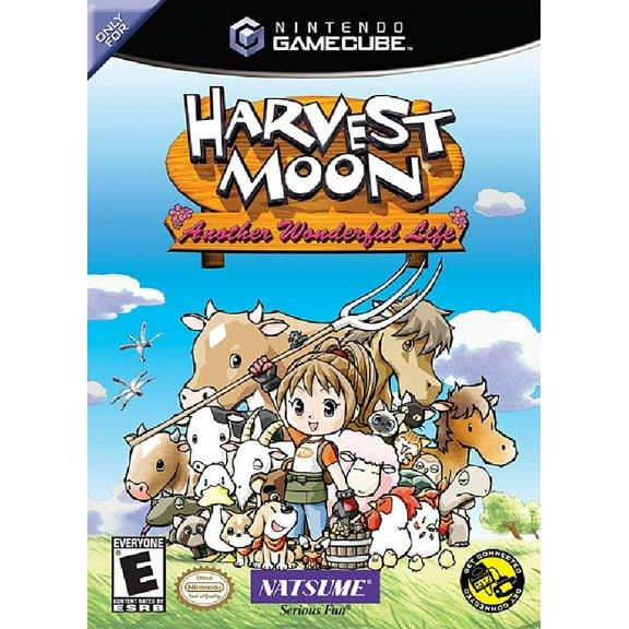 Restored Harvest Moon: Another Wonderful Life (Nintendo GameCube, 2005) RPG Game (Refurbished)