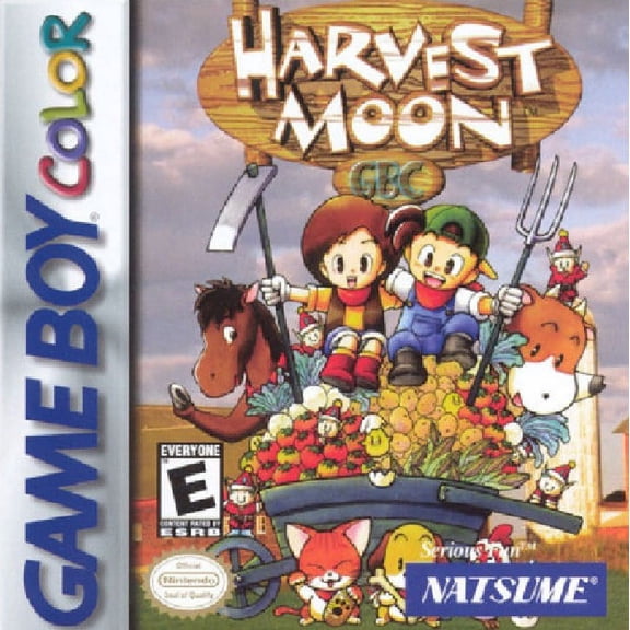Restored Harvest Moon, by Natsume, Farming RPG Life Simulation, Parental Controls, Video Game for Nintendo GameBoy Color