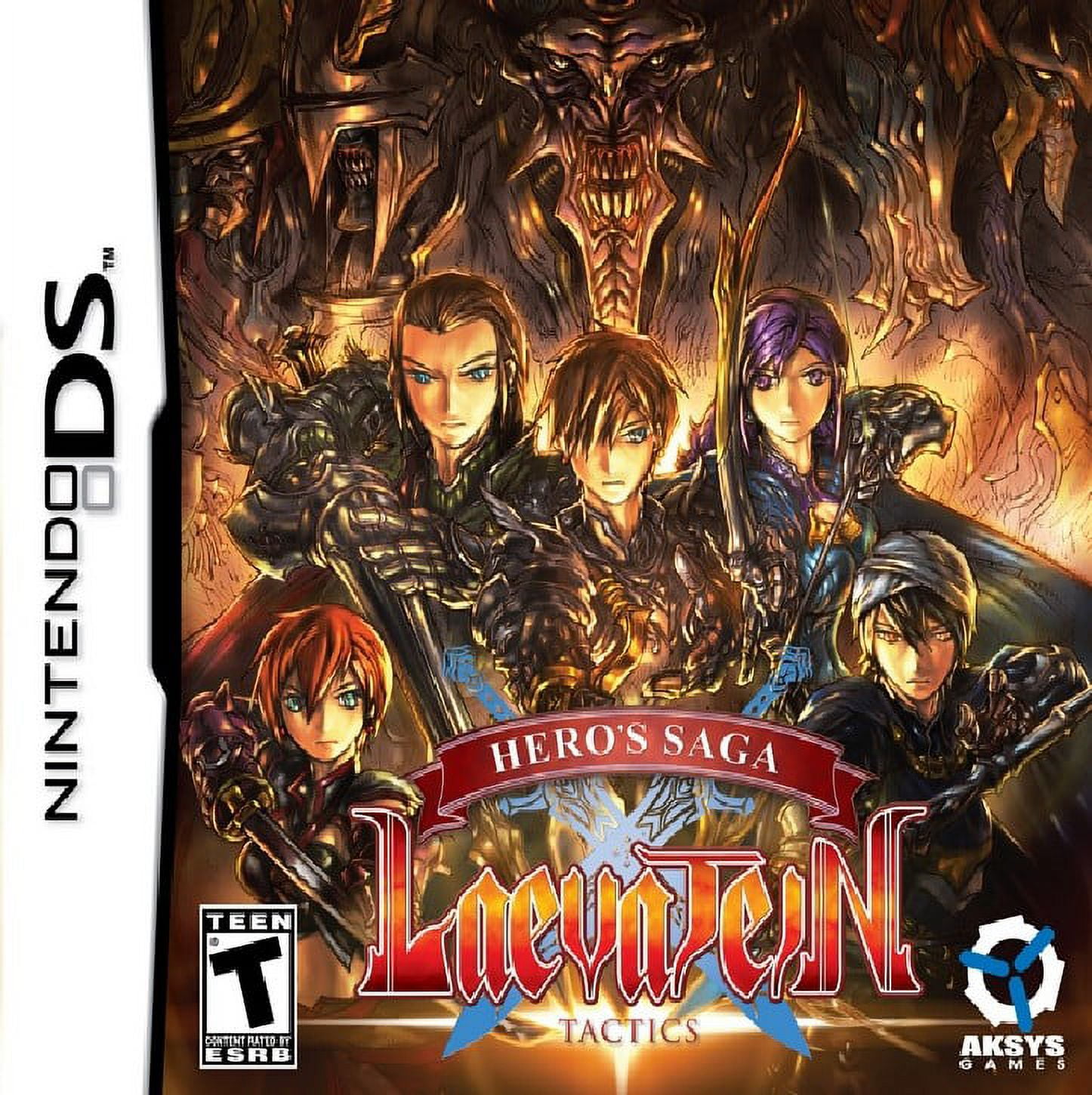 Restored Hero's Saga: Laevatein Tactics (Nintendo DS, 2009) RPG Game (Refurbished)