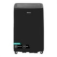 thumbnail image 1 of Restored Hisense 10,000 BTU (15,000 BTU ASHRAE) Dual Hose Portable AC with Heat Pump and Wifi, Gray (Refurbished), 1 of 9