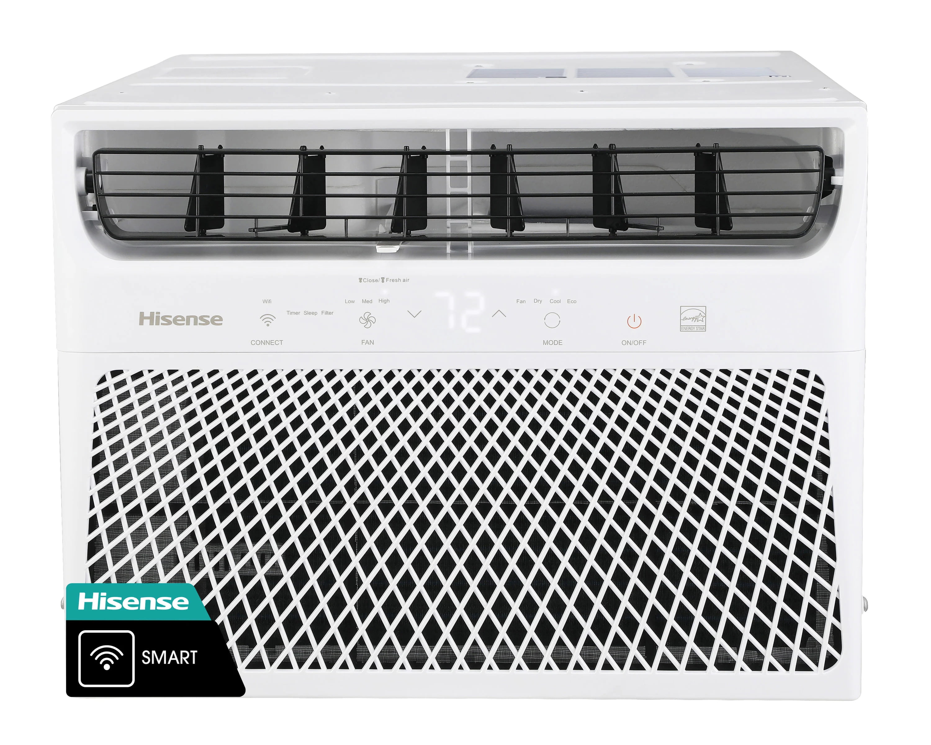Restored Hisense 12000BTU 550 SF Wifi Connected Energy Star Window AC