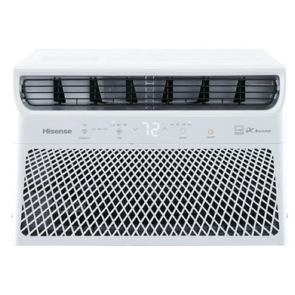 Restored Hisense 350-sq ft Window Inverter Air Conditioner with Remote 115-Volt; 8000-BTU Wi-Fi, White, Remote control, 3 modes (Cooling, Fan, Dehumidifier), Noise 50 dB (Refurbished)