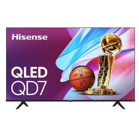 Restored Hisense 65-Inch Class QD7N Series QLED 4K UHD Google Smart TV (65QD7N, 2024 Model) - QLED, Native 144Hz, Motion Rate 240, Dolby Vision Atmos, Direct Full Array, Game Mode Pro, Voice Remote (Refurbished)