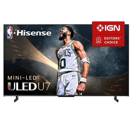 Restored Hisense 85" Class U7 Series Mini-LED ULED 4K UHD Google Smart TV - QLED, Native 144Hz, 1000-Nit, Dolby Vision IQ, Full Array Local Dimming, Game Mode Pro (Refurbished)