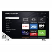 Restored Hitachi 55" Class 4K (2160P) Roku Smart LED TV (55R80) (Refurbished)