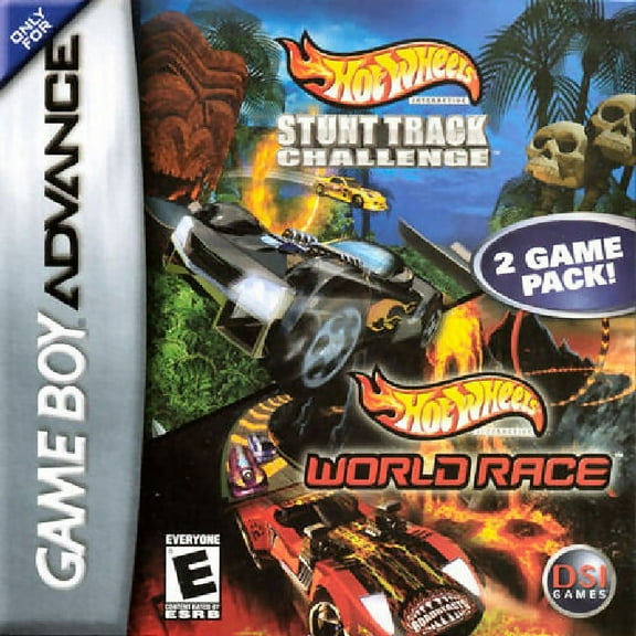 Restored Hot Wheels: Stsnt Track Challenge & World Race -Game Boy Advance, 2006