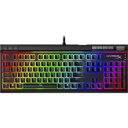 Restored HyperX Alloy Elite 2 RGB LED Backlit Mechanical Gaming Keyboard with ABS Pudding Caps HKBE2X1XUS/G (Refurbished)