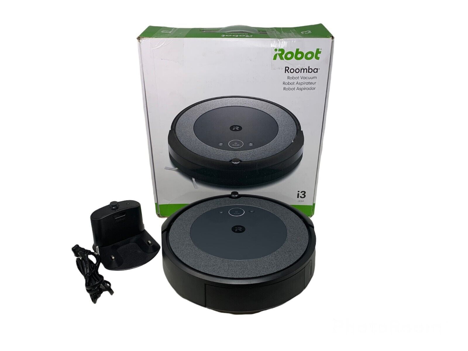 Restored IROBOT ROOMBA I3 EVO Robot Vacuum WiFi GRAY/BLACK (Refurbished) 