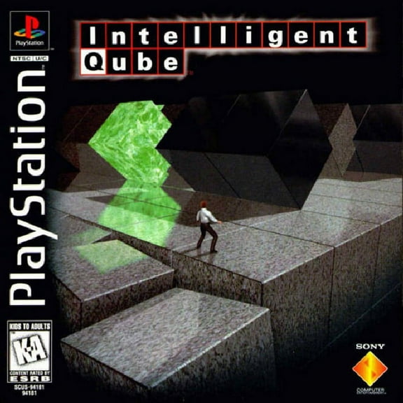 Restored Intelligent Qube (Sony PlayStation 1, 1997) Puzzle Game (Refurbished)